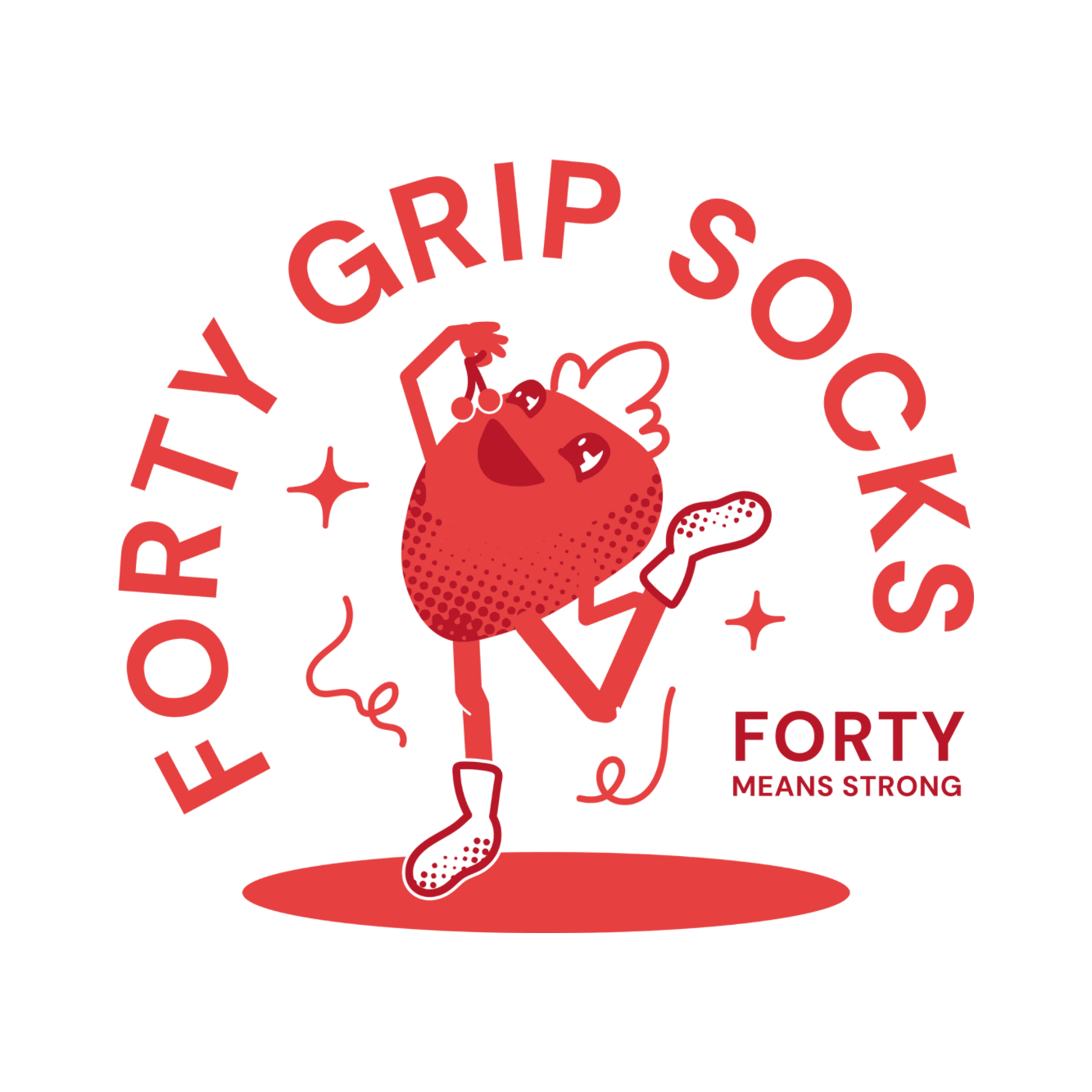 FORTY Grip Socks logo