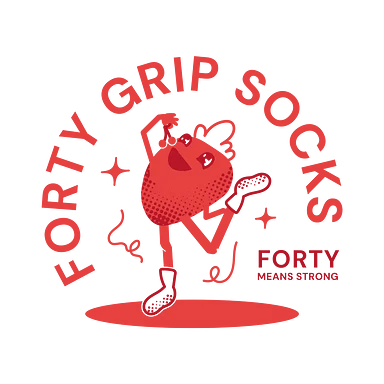 FORTY Grip Socks logo